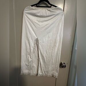 Elegant White Lace Trim Slip